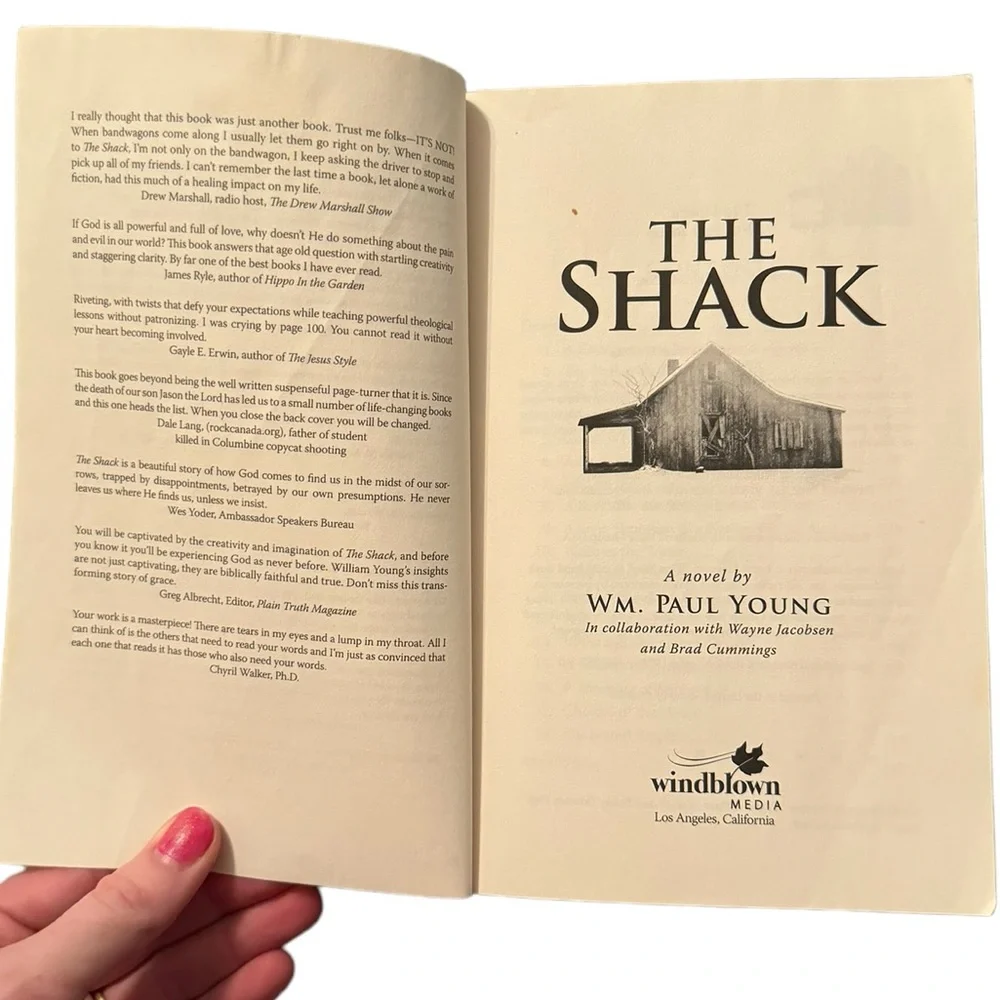 (Book) The #1 New York Times Bestseller: “The Shack,” By WM. Paul Young.
